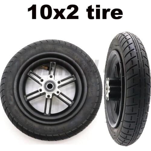 10 Inch Inflatable Wheel Tire for Xiaomi Mijia M365 Electric Scooter 10x2-6.1 Thickening Inner Outer Tyre with Alloy Rim