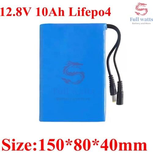 100% New Protection Large Capacity 12.8V 10ah Lifepo4 Battery Pack 12v 10000 MAh Capacity + 14.6v Charger