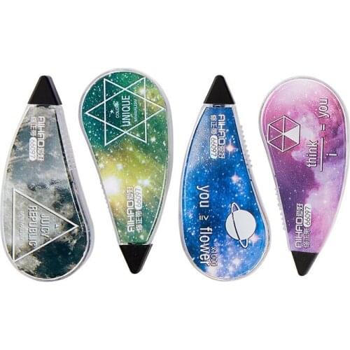 4 PCS/Pack New Cute Fantastic Starry Sky Correction Tape Promotional Gift Stationery Student Prize School Office Supply