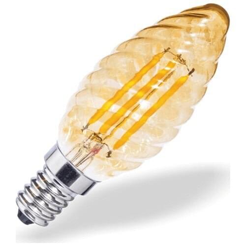 4W Rustic Stripe Candle Daylight LED Bulb