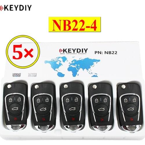 5pcs/lot KEYDIY 4 Button Multi-functional Remote Control NB22-4 NB Series Universal for KD900 URG200 KD-X2 all function in one