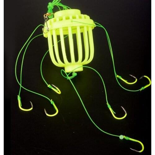 #8-13 Japan Fishing Explosion Hook Carbon Steel Spherical Luminous Sea Box Fishing Explosion Hooks Carp Fish Hook Fishing Tackle