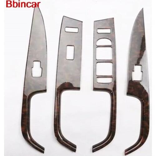 Bbincar ABS Special Carbon Fiber Paint For Volvo S80 2009 to 2011 Interior Front Rear Door Window Switch Cover Panel Trim 4pcs