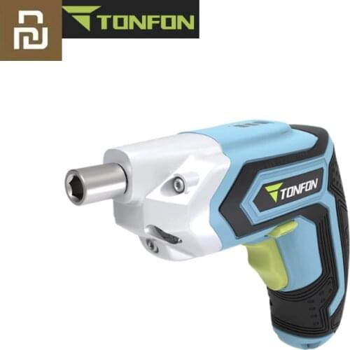 Youpin Tonfon Wireless Electric Cordless Drill Impact Gun Gill Power Screwdriver With Bits 1500mAh Rechargeable Battery