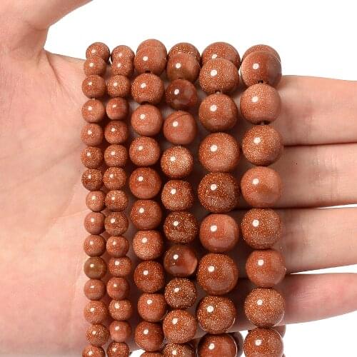 Natural Stone Beads Aventurine Beads Round Loose Spacer Beads for Jewelry Making DIY Bracelet Necklace Accessories 4/6/8/10 MM