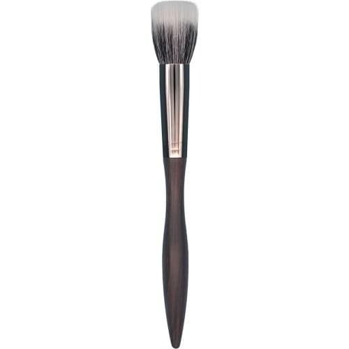 D052 Professional Handmade Makeup Brush Soft Saikoho Goat Hair Multi-task Stippling Brush Ebony Handle Make Up Brushes