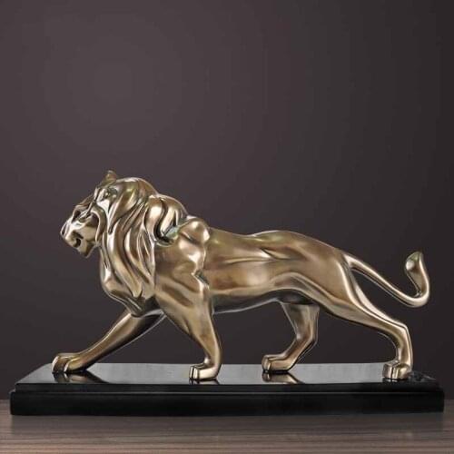 CONTINENTAL LION DECORATION TOWN HOUSE INTERIOR ROOM DECORATION SHOP COUNTER BOSS DESK PROPS DECORATION
