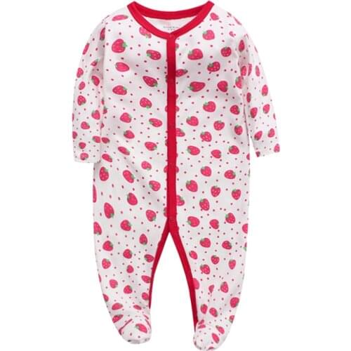 Baby Girl Rompers Newborn Flower Baby Rompers 2021 Infant Baby Clothes Long Sleeve Newborn Jumpsuits Baby Boy Pajamas