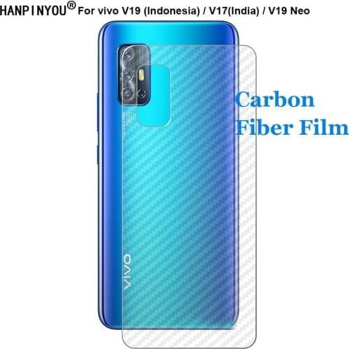 For vivo V19 (Indonesia) / V17 (India) / Neo 3D Anti-fingerprint Soft Carbon Fiber Back Film Rear Screen Protector (Not Glass)