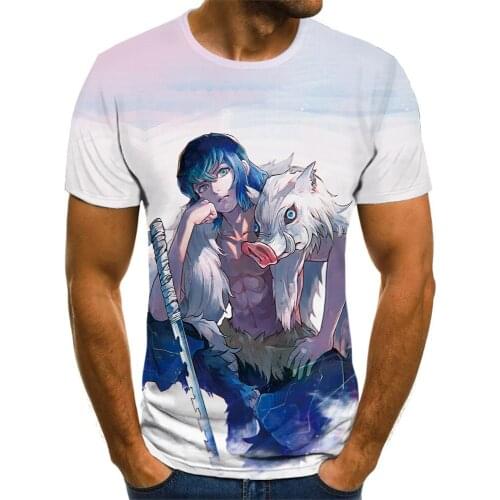 Summer new T-shirt demon killer anime streetwear mens sleeve top ropa hombre streetwear mens fashion T-shirt verano koszulki