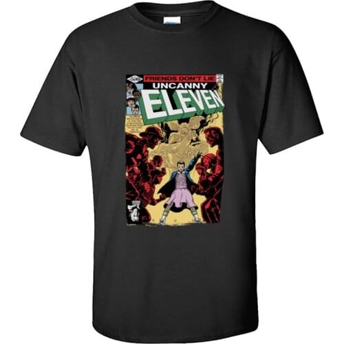 Graphic Mens Tees Eleven Stranger Things Poster Parody Crazy T Shirts 100% Cotton Short Sleeve Leisure Clothing Shirt O Neck