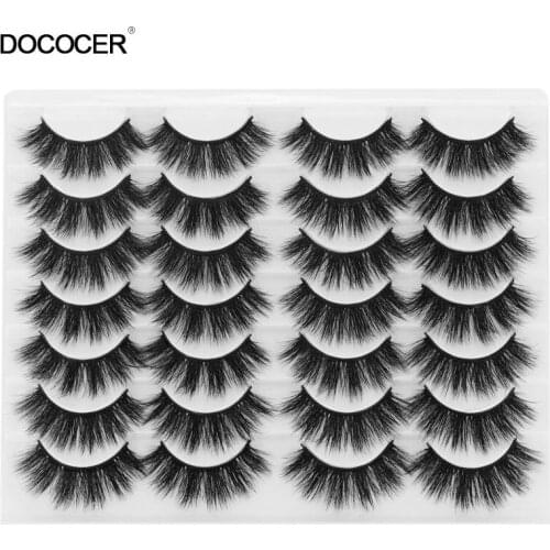 New 3/5/14 pairs mink eyelashes natural long false eyelashes dramatic lashes fluffy bulk wholesale eye lashes thick soft makeup