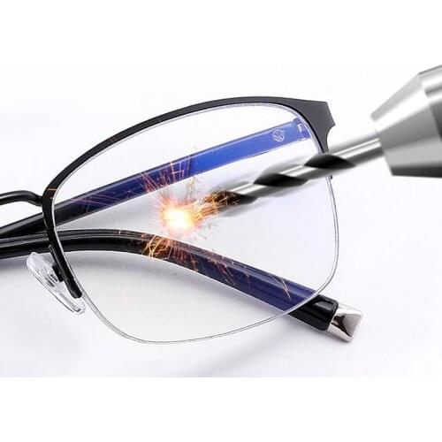 Unbreakable Flexible Progressive Reading Glasses for Men Women Presbyopia Anti Blue Light TR90 Titanium Extra Hardening Lens