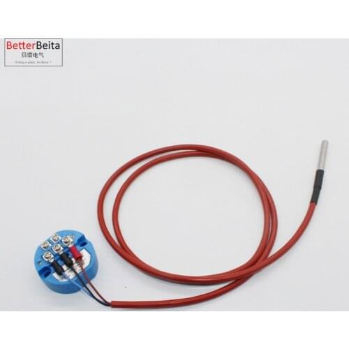 PT100 temperature 4-20mA transmitter with 0-100'C temperature transducer PT100 thermal resistance sensor
