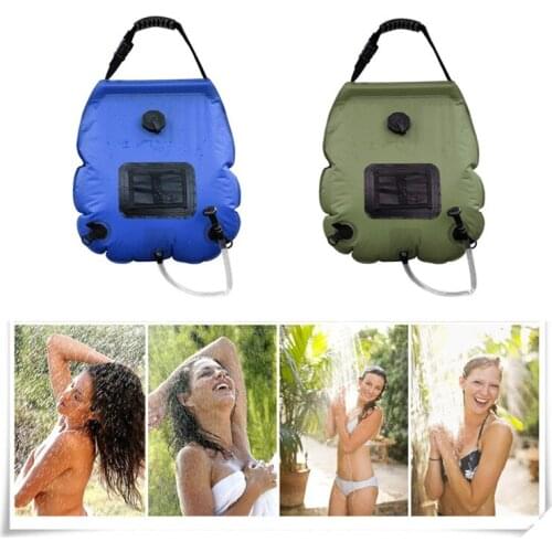 Portable Waterproof Dry Bag 20L Solar Shower For Watering Camping Bag Outdoor Hiking Solar Energy Heated Camp Shower Bags
