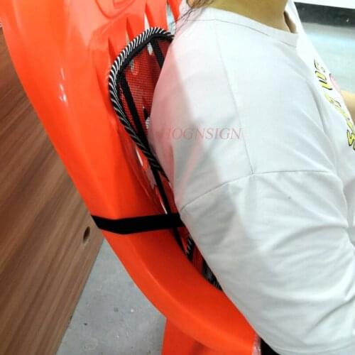 Lumbar traction device Back Massage Mesh Cloth Car Seat Cushion Lumbar Waist Support Massager Pillow Ventilate Breathable Tool