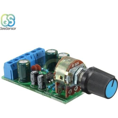 TDA2822M 2.0 Channel Audio Amplifier Board DC 1.8-12V Stereo Mini AUX Amplifier Board Chips Volume Adjustment Amplifier Module