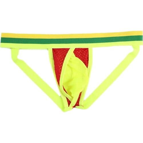 Mens Underwear Thong Sexy Male Nylon Mesh Briefs Cueca Gay G-String Jockstrap U Convex Pants Sexy Men T-back Underpants