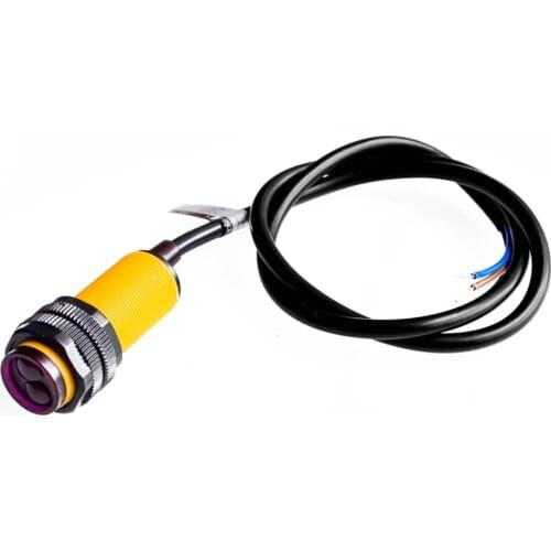 Smart Car Robot E18-D80NK Infrared Obstacle Avoidance Photoelectric Sensor Proximity Switch 3-80cm Detection Range Adjustable