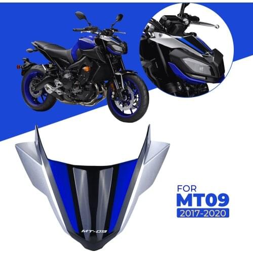 KEMIMOTO Front Windshield Windscreen Airflow Wind Deflector FOR YAMAHA MT09 FZ09 Motorcycle Accessories 2017 2018 2019 2020
