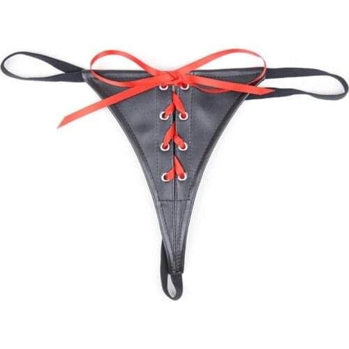 Women Sexy Soft Leather Shorts For Sex Erotic Hot Porn Low Rise Brief Sexy Bottom Underwear Latex Mini Pants Thong Panties Sexi