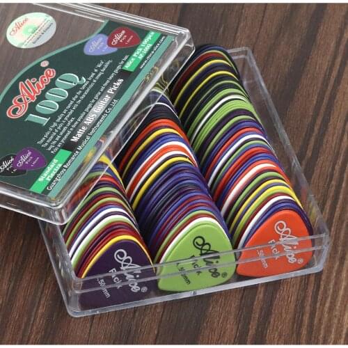 1set 30-50pcs Guitar Picks Alice Acoustic Electric Bass Pic Plectrum Mediator Guitar Accessories Thickness 0.58-1.5 mm mixed