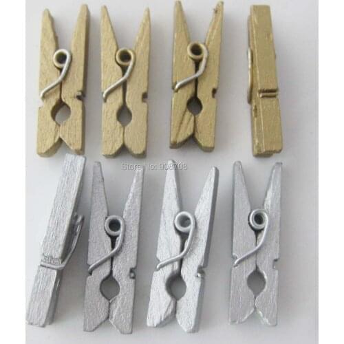 150pcs wood painting garment clips 26mm long craft pegs paper hold DIY use