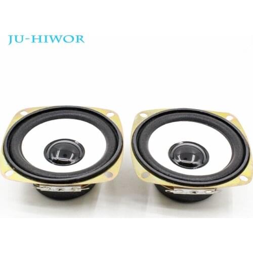2pcs Acoustic Loudspeaker 4R 5W 3inch 78MM Speaker Yellow Label 45CM External Magnetic