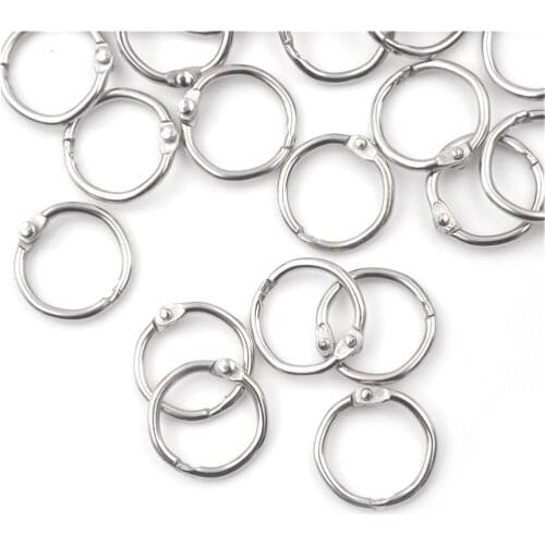 50PCS Key Chains Loose Leaf Book Binding Metal Ring Clip Album Scrapbook Craft Photo Split Rings Tool