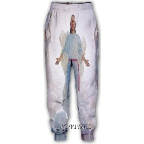 New Unisex God Religion Christ Jesus 3D Print Causal Clothing Fashion Men Women Hip Hop Pants Plus Size S-7XL Trouser Jogger