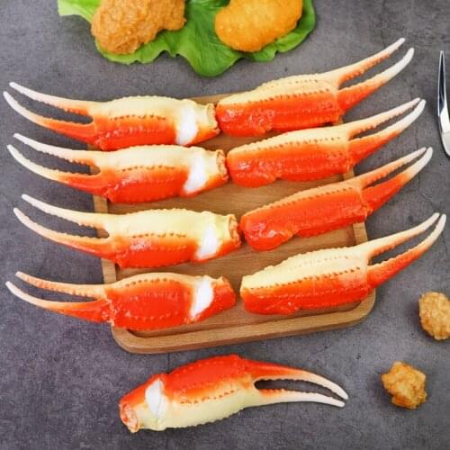 Decoration Crafts Pvc Children Simulation Food Crab Claw Model restaurant Props Accessories 5pc/lot