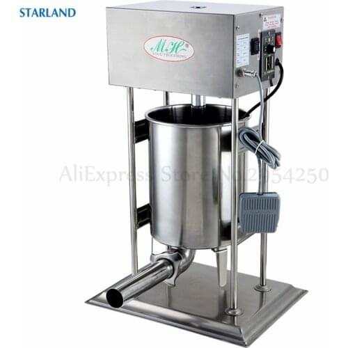 Electric Stainless Steel Sausage Filling Making Machine 220V Food Grade Material 10L/12L