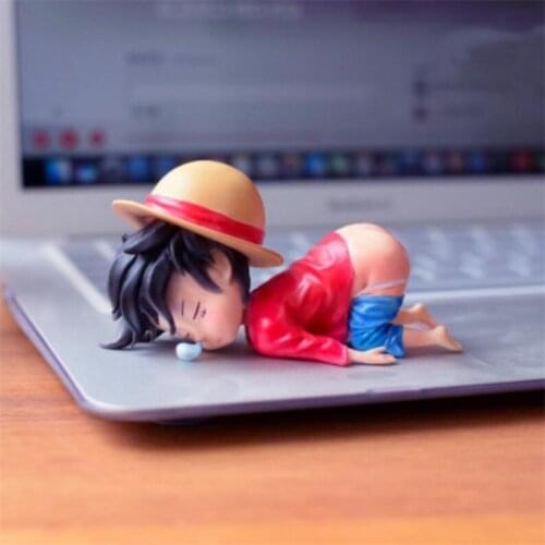 10cm figure Sleepy Roronoa Zoro Luffy Ace Sabo Sanji BROOK Nami Franky Chopper PVC Action Figure toys Model Doll Figma