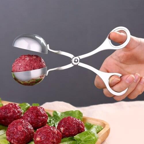 ILFML Stainless Steel Meatball Maker Meat Baller Fish Ball Meatball Clip Meat Ball Mold Kitchen Utensil Gadget Meat Tool