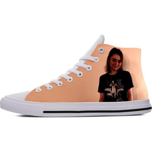2019 hot fashion 3D Maisie Williams High Sneakers for men/women high quality 3D printing handiness casual shoes