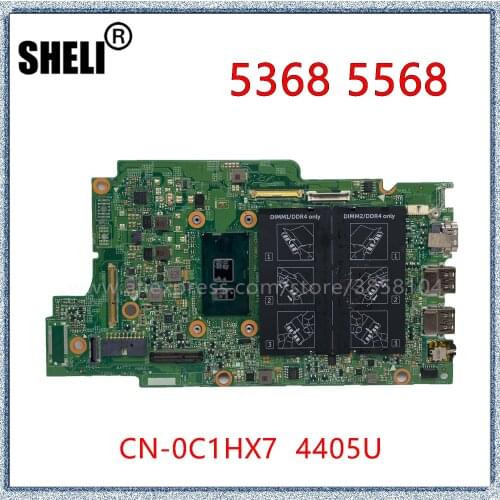 For DELL Inspiron 5568 5368 7579 7368 3379 Laptop Motherboard With 4405U CN-0C1HX7 0C1HX7 15296-1 Mainboard