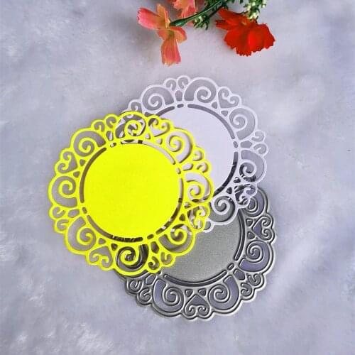 Lace Edge Flower Doily Metal Cutting Die Stencil Template for Scrapbooking Paper Album Cards Gift Decor Knife Punch Mold Die Cut