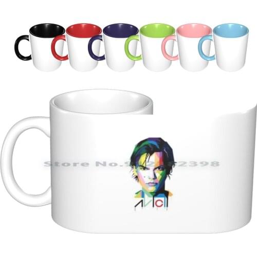 Male Dj Ceramic Mugs Coffee Cups Milk Tea Mug Edm Music Mens Female Artist Logo Musical Dj Hiphop Pop Alternative Vibe Vibes