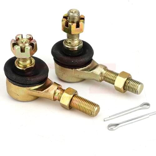 1 Pair M10 Left & Right Hand Thread Steering Tie Rod Ends Fit For Yamaha Banshee WARRIOR YFB YFM Raptor 250 350 400 ATV Parts