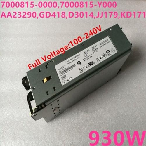 New Original PSU For Dell PowerEdge 2800 930W Power Supply 7000815-0000 7000815-Y000 AA23290 GD418 D3014 JJ179 KD171