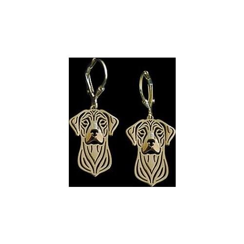 Wholesale Unique Handmade Hiphop Style Rhodesian Ridgeback Earrings Girl Gift Jewelry Drop Earrings-12paris/Lot