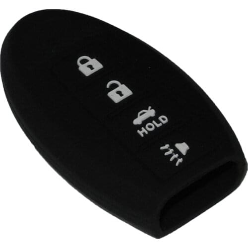 Kutery 4 Buttons Remote Silicone Car Key Case Shell For Infiniti EX FX G37 Q60 QX50 QX70 Replacement