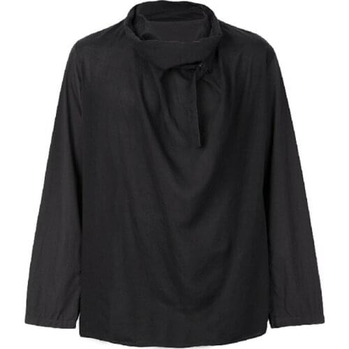 S-6XL! Big yards mens clothing 2018 Original design strapless simple shirt