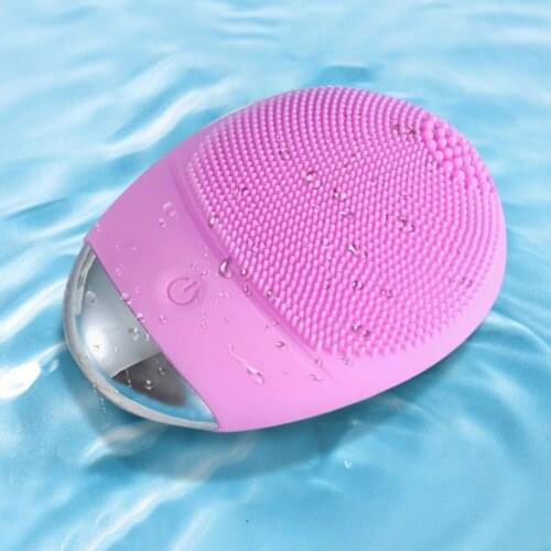 Silicone Electric Facial Cleansing Brush Vibration Face Massage Deep Cleanser Blackhead Remover Pore Cleaner