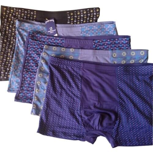 5 Pack/lots big and tall extra Men Plus Size Underwear Boxer Underpants Trunks Shorts Stretch Breatheble Underpants 5XL 6XL 7XL