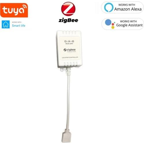 Tuya Zigbee Smart Light Strip Controller APP Control Dimmer Smart RGB Light With Controller Work With Alexa AndGoogle Home
