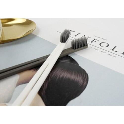 Ultra Fine Bamboo Charcoal Toothbrushes Set Adult Reusable Soft Bristles Anti-skid Couple High Density Toothbrush Men Women