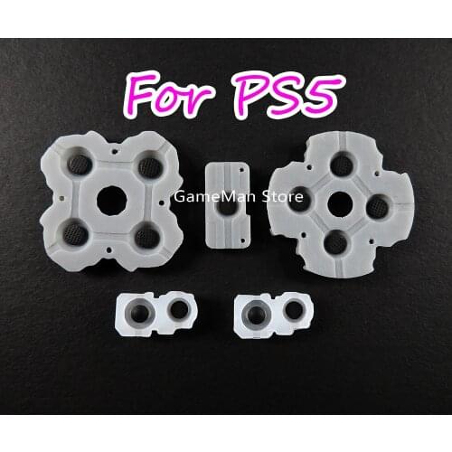 20sets 5 in1 Silicone Conductive Rubber pad Buttons Dpad D-pad rubber for PS5 controller for playstation 5 controller rubber