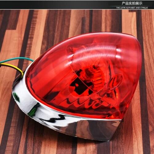 Rear Taillight Electric Motorcycle Rear Taillight Assembly Brake Lamp 12V