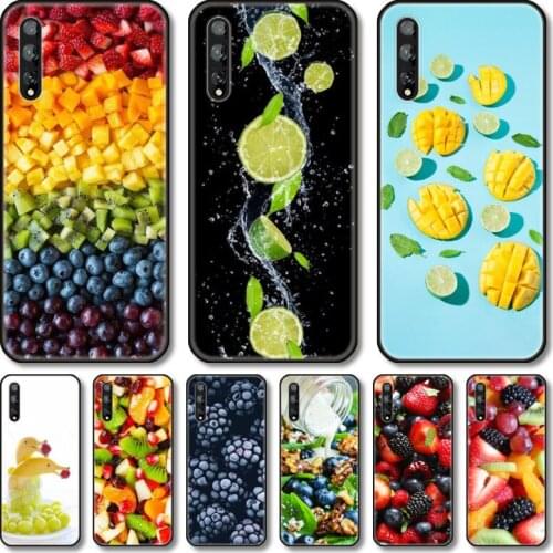 Tempting fruit Phone Case For Huawei Y 5 6 7 8 9 A P S Pro 2020 2019 Black Shell Cover